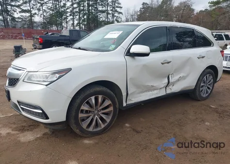 2015 Acura Mdx Technology Package z USA, uszkodzony, nr VIN 5FRYD4H46FB030022